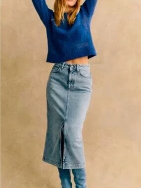 Sezane Despina Skirt Bleach - Size 12